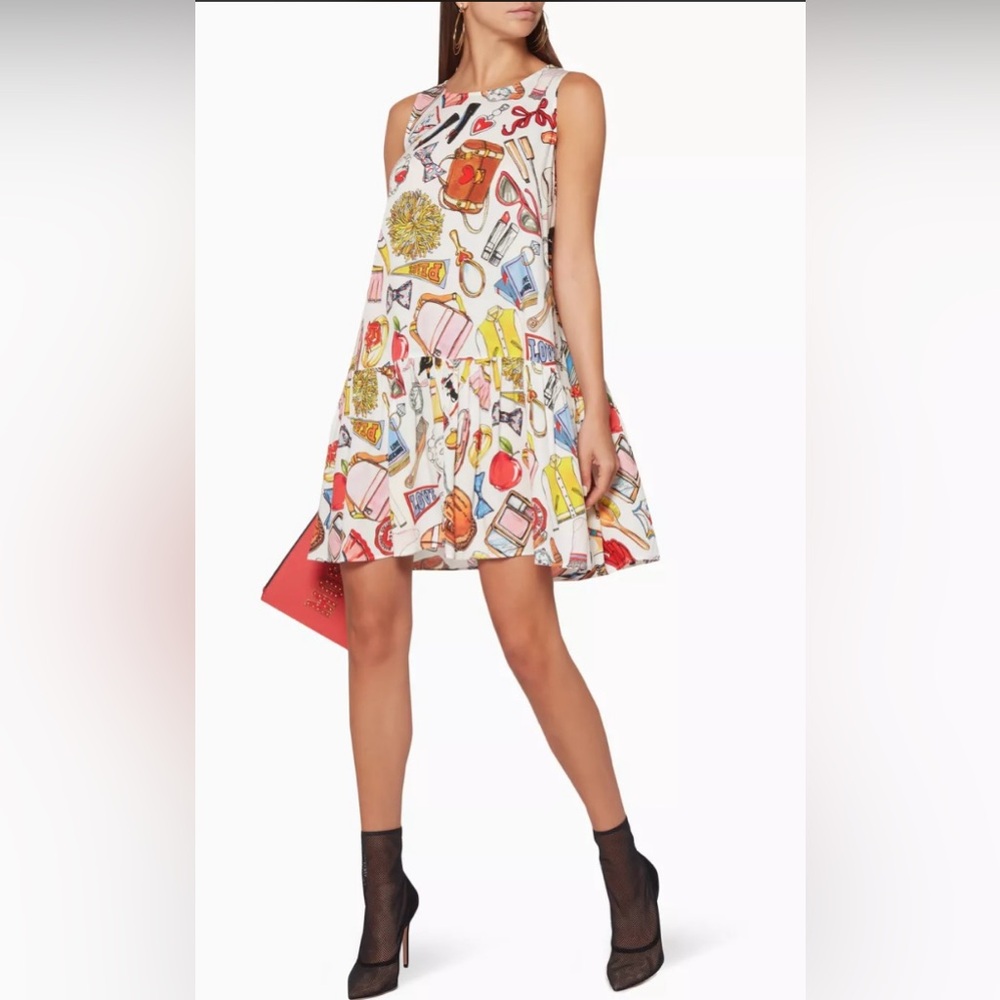 NWT Love Moschino Printed Dress - Italian Size 40 (US 4)